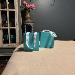 Tiffany & Co. Turquoise Bags with White Handles
